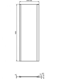 ������� ������ Ideal Standard CONNECT 2 L (700�1950) ������� ����� ������, ������ ���������� K9297V3