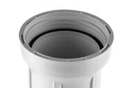 Корпус ГЕЙЗЕР SL10 1/2" для холодной воды, белый пластик, пластиковые ниппели, арт. 50502