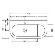 ����� � ��������� Burgbad Lavo 2.0 1020�492�495 �����, 2 ��., ����� ������ SFZS102LF5048G0227C0037