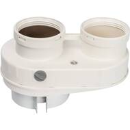 Элемент дымохода D80/80 адаптер STOUT (совместимый  Baxi) PP-Ryton SCA-8080-210002