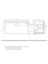 ����� ��� ���������� Cezares GIUBILEO-1000-1C-SO-BL (1000x450x500) ���������,1����,����������,�����