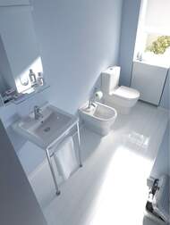 Унитаз-компакт DURAVIT STARCK 3 370х655х795 унив. выпуск, нижнее подключение 0128090000+0920100005