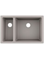 Мойка из гранита Hansgrohe 43433380 (710х450) под столешницу, серый бетон — миниатюра 1