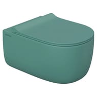 Унитаз подвесной Berges EGO XL 540х360х330 безободковый, сиденье с микролифтом, темно-зеленый 082141