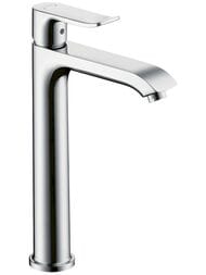 Смеситель Hansgrohe Metris 31183000 для умывальника с высоким изливом и донным клапаном, хром — миниатюра 1