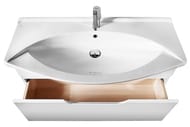 Тумба под умывальник Dreja Laguna 75 (720х310х500) подвесная, белая 99.0102