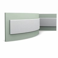 Декоративная панель гибкая Orac Decor W108F Zigzag (250х2000х18) белая (шт.)