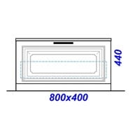 Aqwella Empire 80 ����� ��������� (800�445�400), 1 ����, ���� ����� Emp.03.08/W