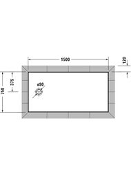 ������ ��������� Duravit Tempano 1500�750�45 720204000000000