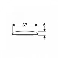 ������� ��� ������� Geberit Renova ��������� ������, � �����������, ������������� 500.836.01.1