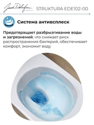 Унитаз подвесной Jacob Delafon STRUKTURA EDE102-00 (540х340) безободковый