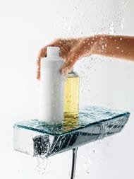 Душевая система Hansgrohe Raindance Select E 360 Showerpipe с термостатом хром/белый 27112400