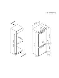 ����������� ������������ Korting KSI 19699 CFNFZ (690�1937�550) ����������., Full NoFrost, Ambilight