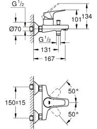��������� Grohe BauFlow 23756000 ��� �����, ������������, ���������, ����