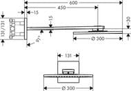 ������� ��� Axor ShowerSolutions 35303340 (300�300) 2jet ���������, ���������, ����.������ ����