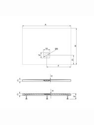 ������ ��������� RIHO BASEL 414 (1000�900�45) �������������, �����, � �������