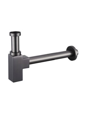 Сифон для раковины BelBagno BB-SMQ2-GM оружейная сталь
