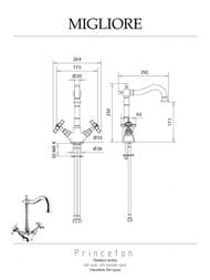��������� ��� ����� Migliore Cucina PRINCETON �������������, ���� ML.CUC-851.CR
