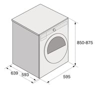 Сушильная машина ASKO Logic T409HS.W (850х595х654) конденсационная, тепл.насос, парогенератор, 9кг