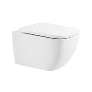 Унитаз подвесной BelBagno Alpina (355х505х400) безободковый, белый BB10100CHR