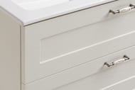 Тумба под раковину AQUATON Леон 80 Н 1A187801LBPS0 800х734х447 напольная, 3 ящика, дуб белый