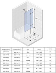 ������ �� ����� RIHO VZ SCANDIC NXT X109 (950x1500) ������, ������ G001148121