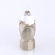 Кран угловой с американкой 1/2"ВН VALTEC BASE белая бабочка, с доп. уплотнением, VT.228.NRW.04