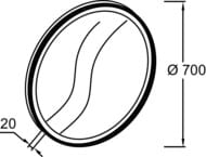 ������� Jacob Delafon Odeon Rive Gauche EB1289-S08 70�� ���������, ���� ��� �����-������� �����