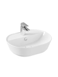 Раковина Vitra Geo 545х430х170 накладная,перелив,отверстие под смеситель,антиб. покр. 7428B003-0001