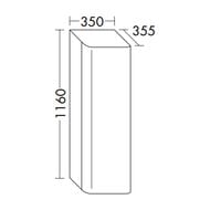 ���� ��������� Burgbad B.Me 350�1160�355 �������������, ����� �����, ����� ������� UHFJ035LF5981