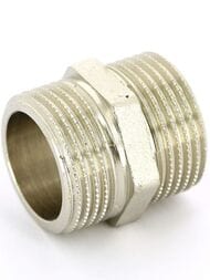 Ниппель Tiemme 1/2"Нх1/2"Н лат.никелир, 1500036(1552N000404)