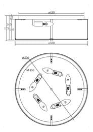 ���������� ���������� Maytoni MOD096CL-05CH, 40��, IP20, E14, ����