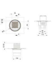 ���� ������� BERGES ZENTRUM Uno 100�100, ���. ����, ����. ������ ���� D50/70/100, 090471