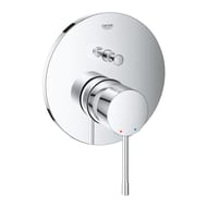 Смеситель для ванны Grohe Essence внешняя часть,однозахватный,без излива,2 потребителя,хром 24058001