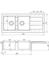 ����� FLORENTINA ����� 1160 ������� (1160�510�235) 2 ����, � ���� 80�� 21.415.E1160.202