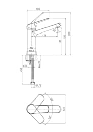 ��������� ��� �������� Cersanit FLAVIS 63037 �������, ������������, ����
