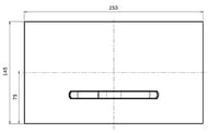 Клавиша смыва Villeroy&Boch ViConnect пластик, белый мат/хром мат 922169N5
