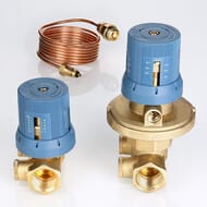 Регулятор перепада давлений VALTEC 1" 250-600 mBar, с запорно-регулировоч. клапаном VT.040.G.60006