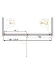 ������� ����� CEZARES URBAN-B-12-140-C-NERO (1390-1405x1950) ������ ����������, ������� ������ ���