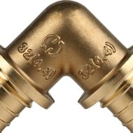 Угол STOUT 16х16мм, 90°, для сшитого полиэтилена, латунь, арт.SFA-0007-000016