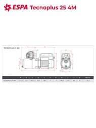 Автоматическая насосная станция ESPA Tecnoplus 25 4M 167577