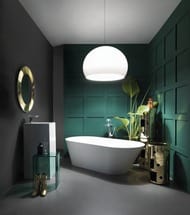 Раковина Laufen KARTELL 811331 (375х435х900) с отверстием под смес., скрытый слив, узор черные линии
