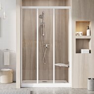 Душевая дверь RAVAK SUPERNOVA ASDP3-120 (1170-1210х1880) раздвижная, стекло, белый+Transparent