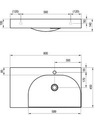 ���������� RAVAK LITE 800/600 L (800�600�100) � ���. ��� ������., ��� ��������, ����� XJXL1280001