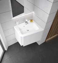 Умывальник RAVAK 10° 650 R (650х535х155) правый, с отверстием под смеситель и переливом, белый