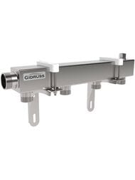 Распределительный коллектор Gidruss DMSS-32-25x4, магистраль 1 1/4", 4 контура 1", воздухоотвод 1/2 — миниатюра 1