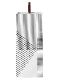 Раковина Laufen KARTELL 811331 (375х435х900) с отверстием под смес., скрытый слив, узор черные линии