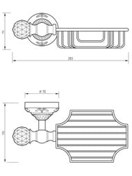 Migliore Cristalia �������-�������� ���������, ������/SWAROVSKI ML.CRS-60.225.BR/16781