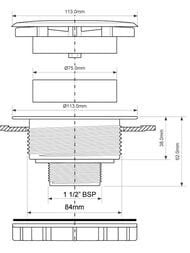    McAlpine -  "" 113,  1 1/2",  MRSW5-WH