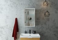 Зеркало-шкаф Континент Allure 350х650 левый, подсветка, доводчик, сенсорный выключатель